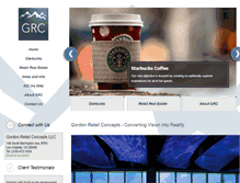 Tablet Screenshot of gordonretail.com